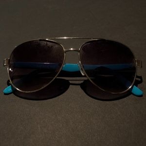 Light Blue and Silver Sunglasses